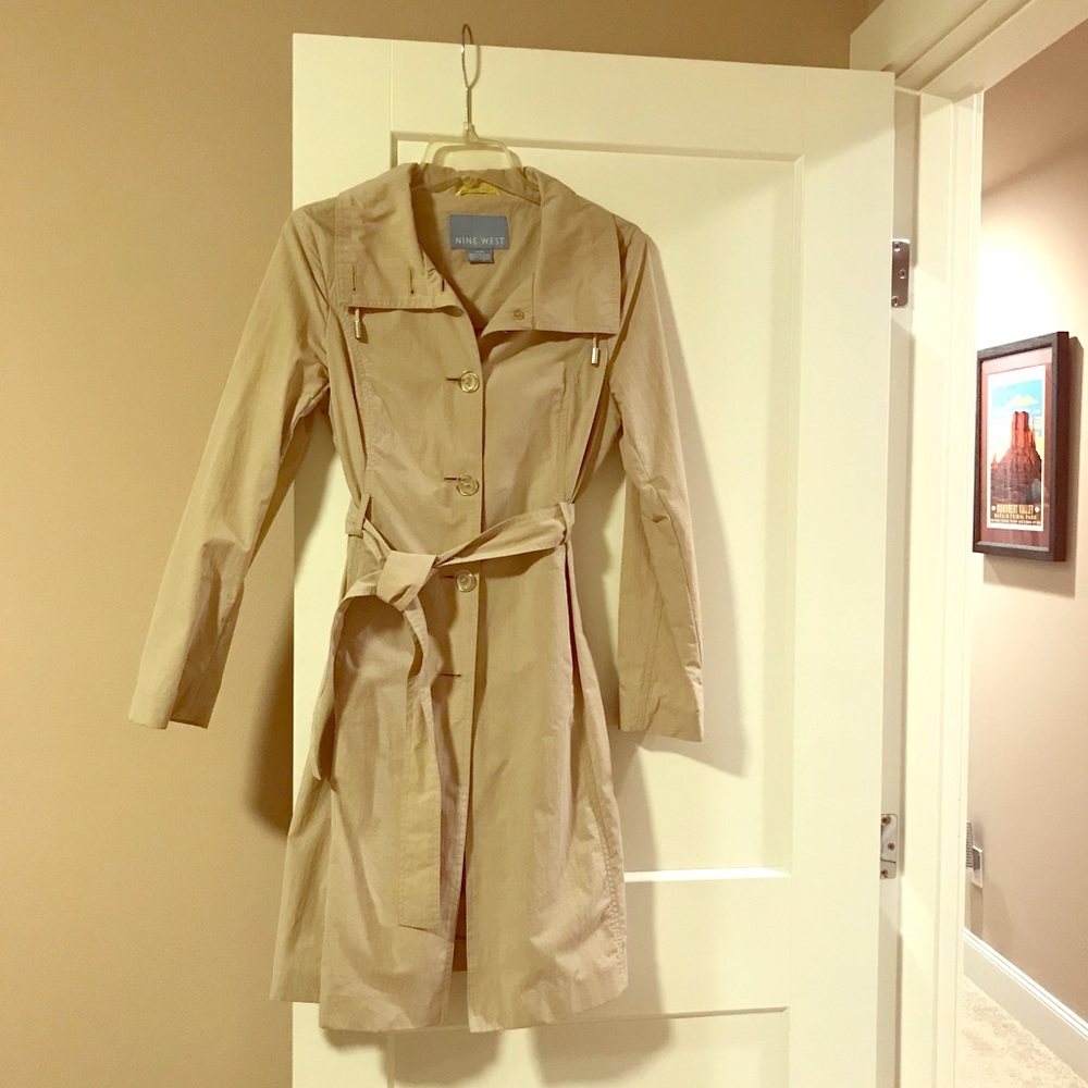 Nine West trench coat; size M